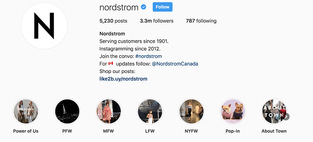 Nordstrom Instagram